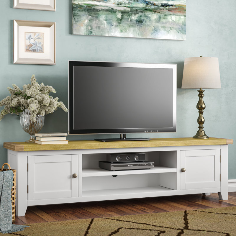 Brambly Cottage Claire Extra Large Solid Wood TV Stand for TVs up to 70